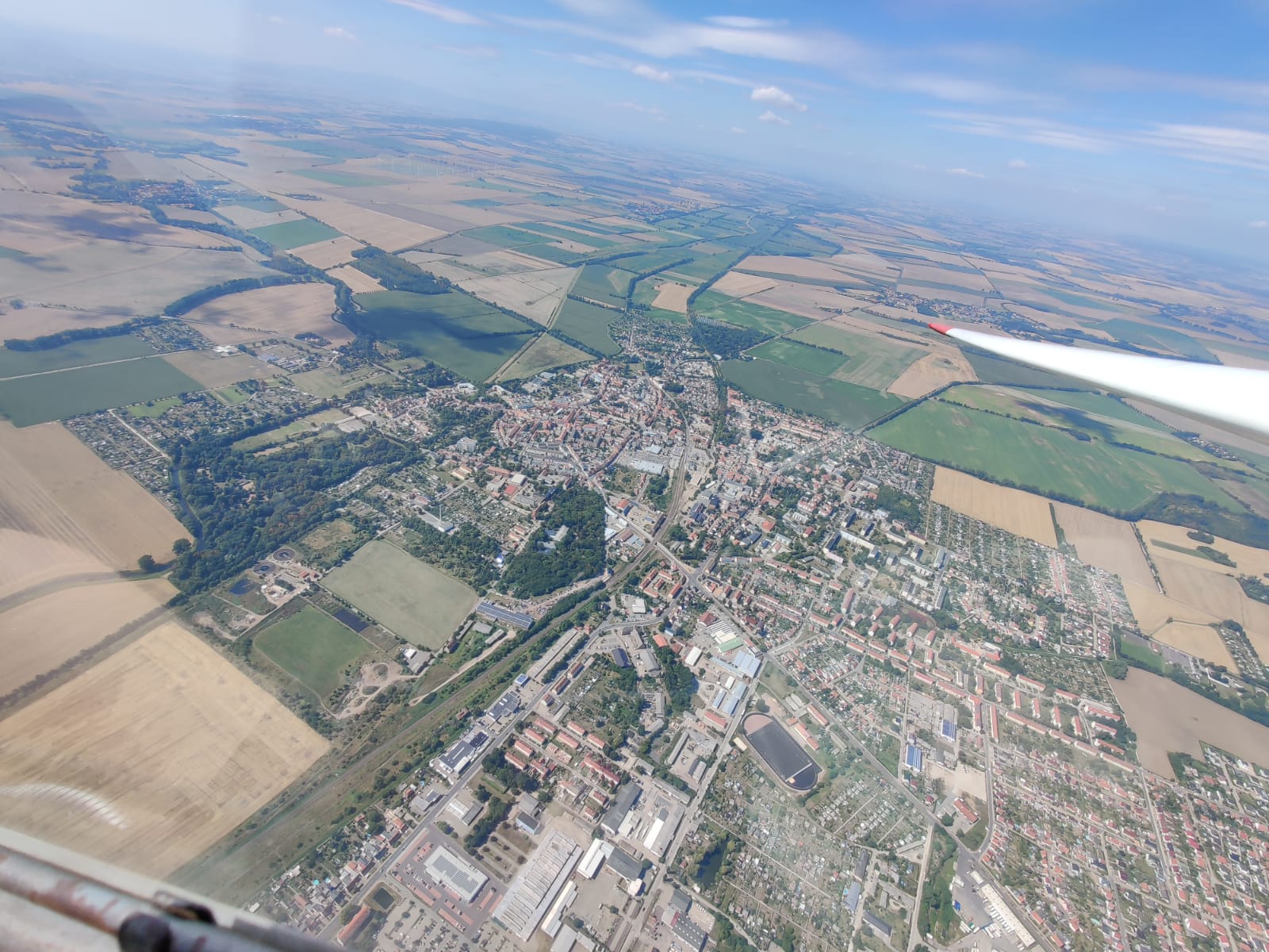 Segelflugzeug in der Luft